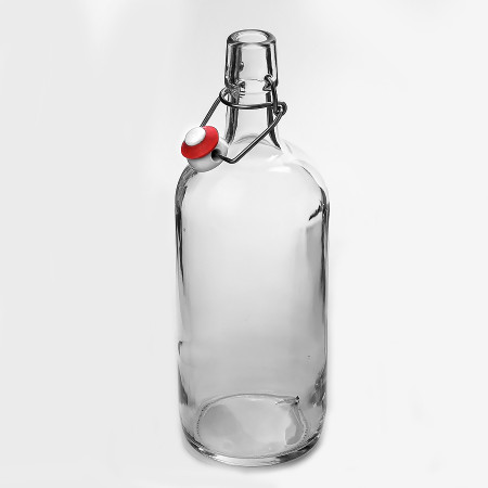 Бутылка бесцветная бугельная 1 литр в Волгограде